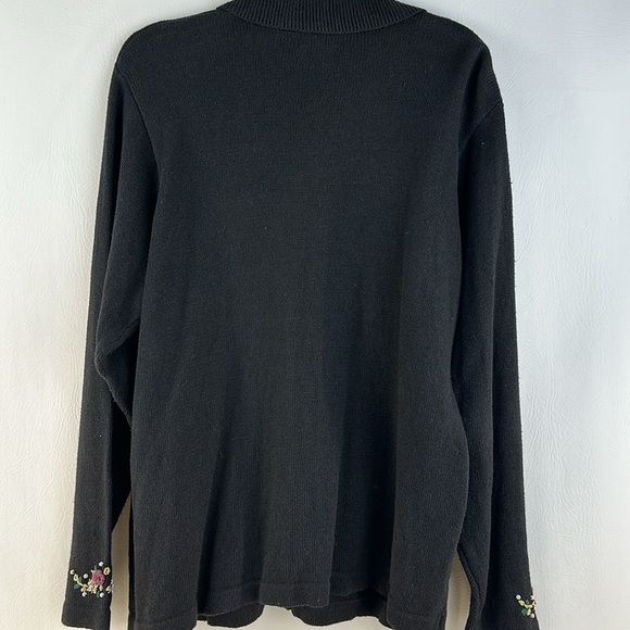 Vintage B.P. design Holiday Christmas Stocking Knit Cardigan, XL - Picture 5 of 8